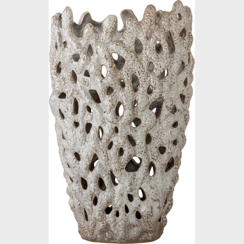 Bloomingville - Eunice Deko Vase - Hvid - Stentj