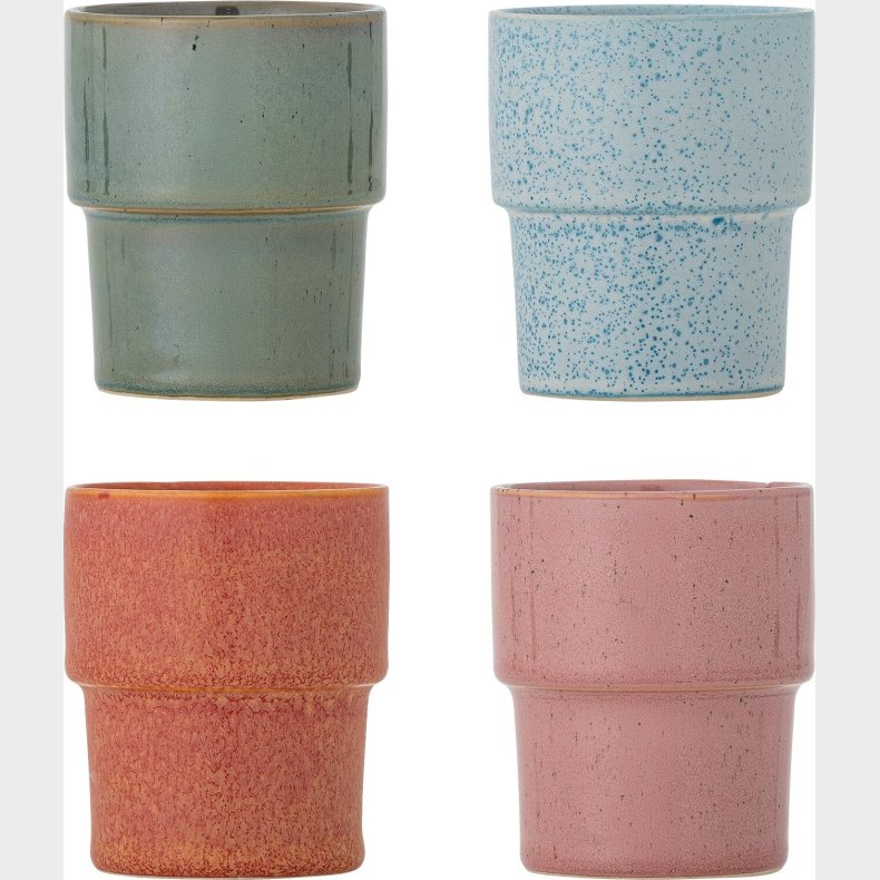 Bloomingville - Ewan Kopper - Rosa - 4 Stk. - Stentj Keramik