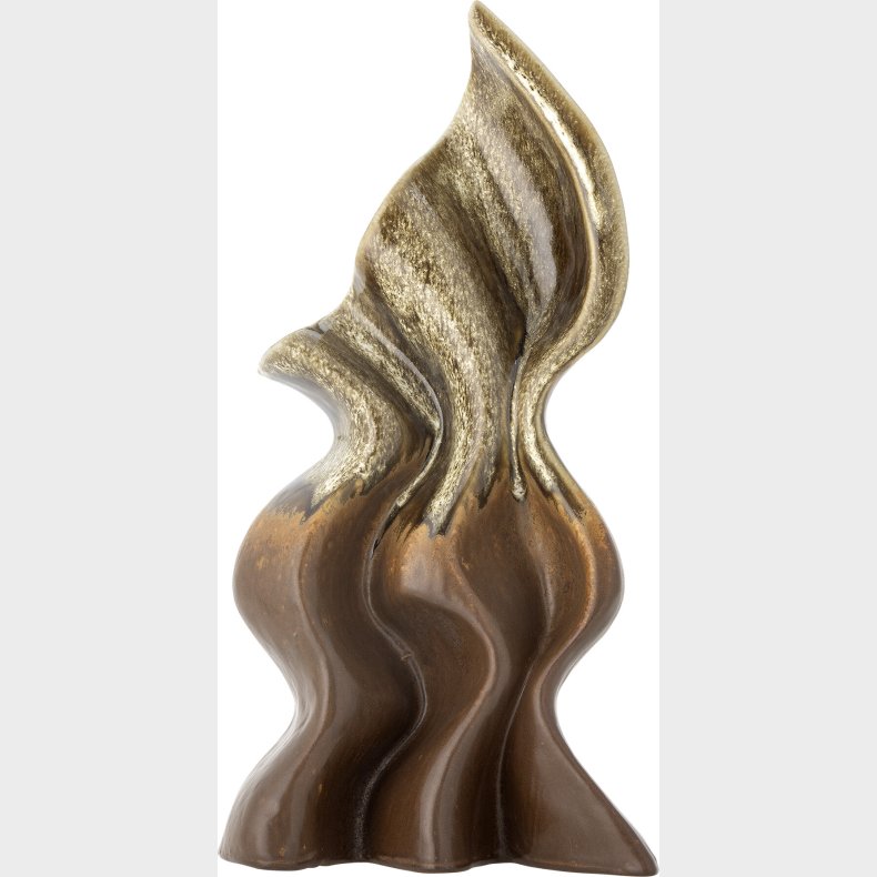 Bloomingville - Flood Skulptur - Brun - Stentj Keramik