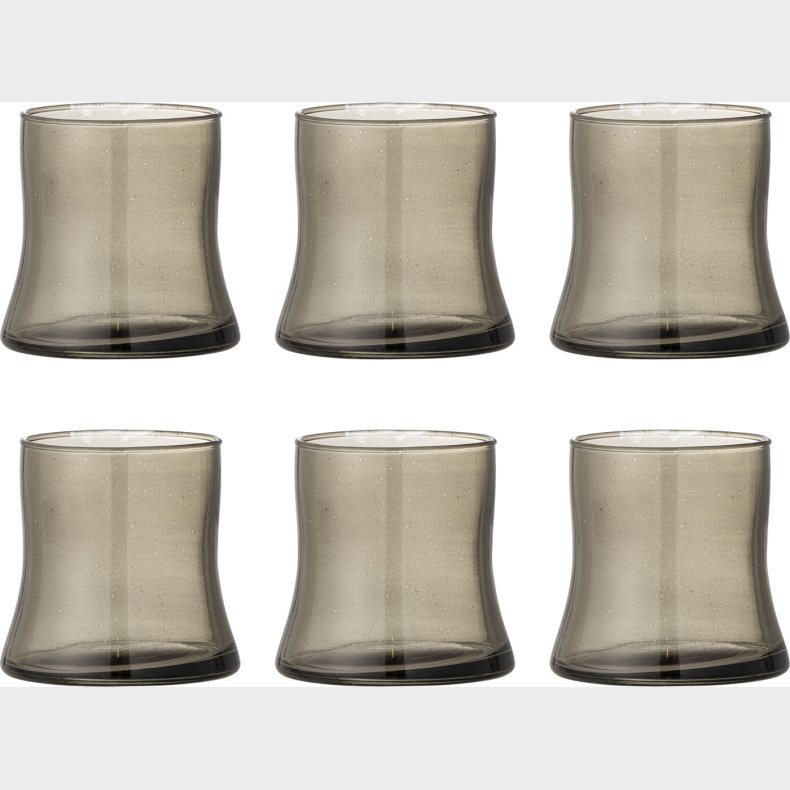 Bloomingville - Florentine Drikkeglas - Gr - Genanvendt Glas - 6 Stk