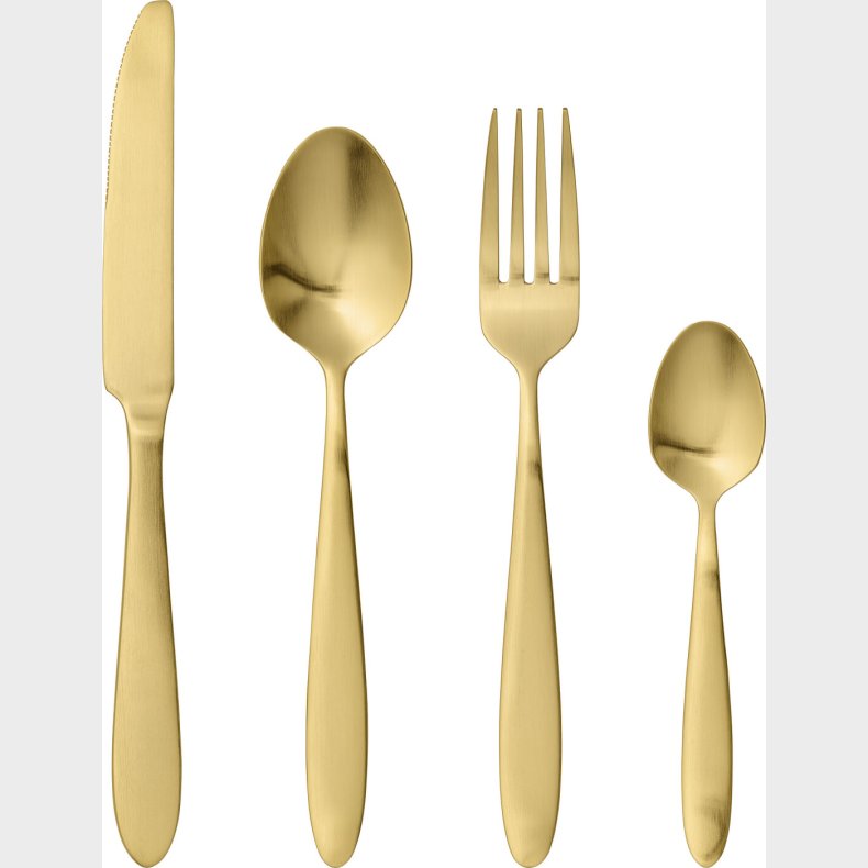 Bloomingville - Frea Bestik - Guld - Rustfri Stl - St Med 4