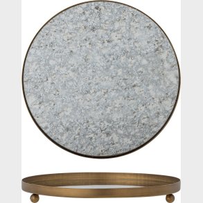 Bloomingville - Glacier Fad - Guld - Metal - Glass