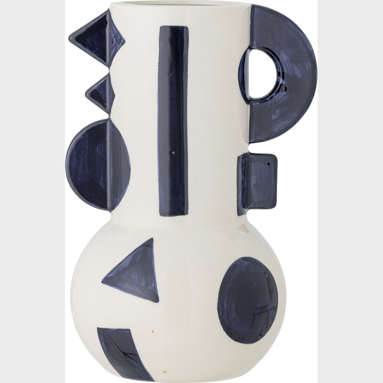 Bloomingville - Graphica Vase - Bl - Stentj Keramik