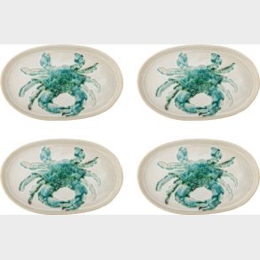 Bloomingville - Hadden Tallerkener - Gr�n - 4 Stk. - Stent�j