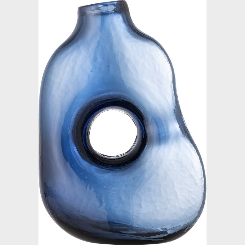 Bloomingville - Harri Vase - Bl - Glas - H 30 Cm