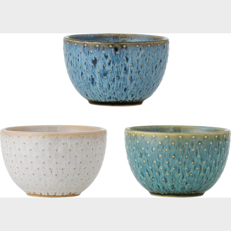 Creative Collection - Harriet Skle - Bl - 3 Stk. - Stentj Keramik