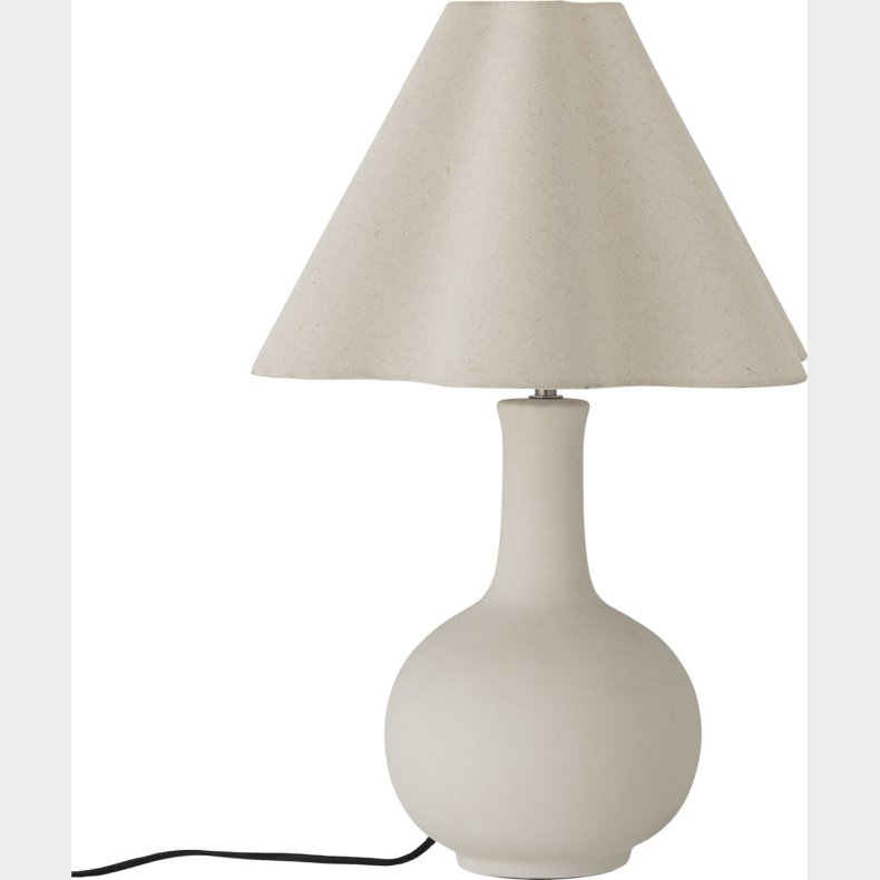 Bloomingville - Heide Bordlampe - Hvid - Stentj Keramik
