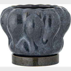 Bloomingville - Hollis Urtepotte Med Underskl - Bl - Keramik