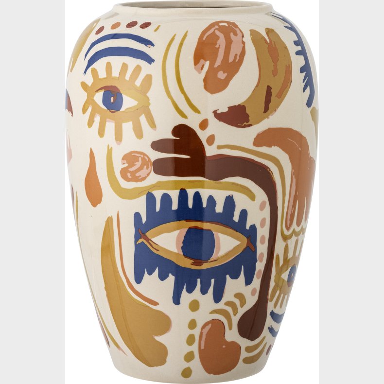 Bloomingville - Horus Vase - Orange - Stent�j Keramik - H 32 Cm