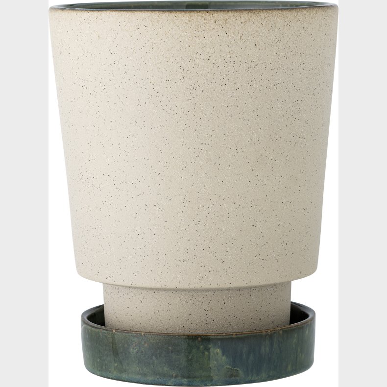 Bloomingville - Idril Urtepotte Med Underskl - Natur - Stentj