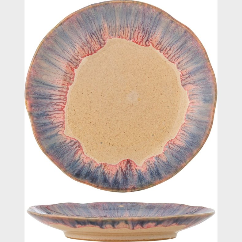 Bloomingville - Imogen Tallerken - Multifarvet - Stent�j Keramik