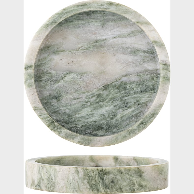 Bloomingville - Ivette Fad - Grn - Marmor