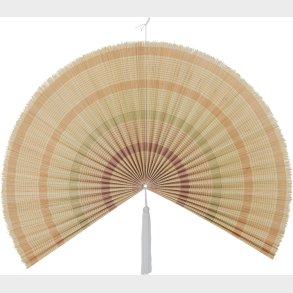 Bloomingville Vifte - Jaime Vgdekoration - Gul - Bambus