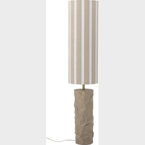 Bloomingville - Jani Gulvlampe Med Skrm - Natur - Stentj