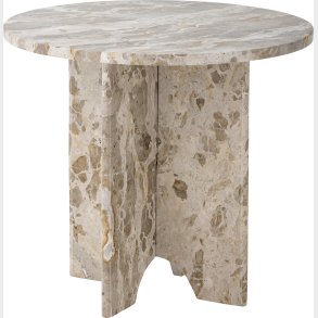 Bloomingville - Jasmia Sidebord - Brun - Marmor - Rundt