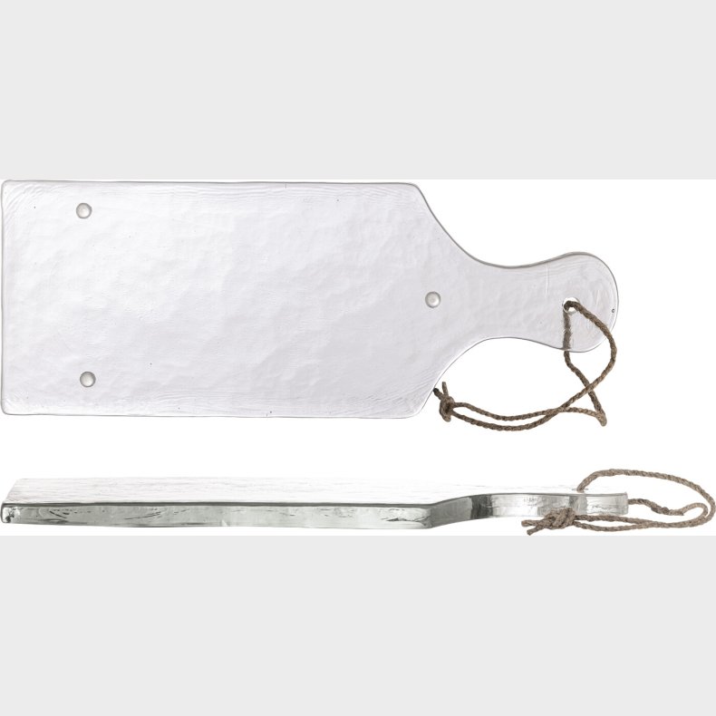 Bloomingville - Johni Serveringsbrt - Klar - Genanvendt Glas