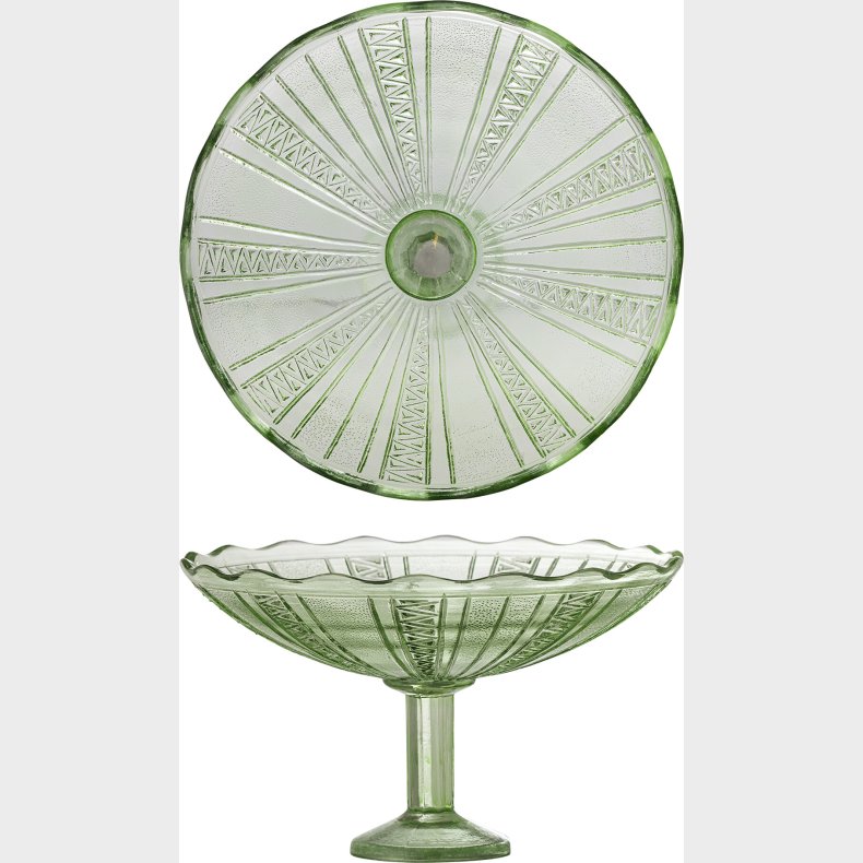 Bloomingville - Kaddy Opsats - Grn - Genanvendt Glas