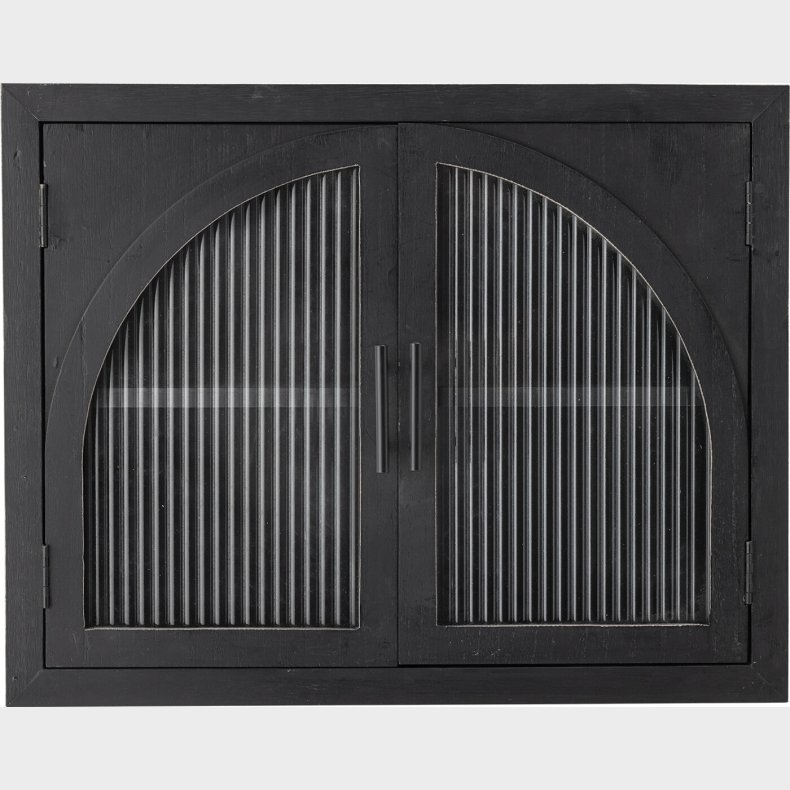 Bloomingville - Lario Vgskab - Sort - Fyr Tr - 62x49x23 Cm