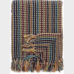 Bloomingville - Lazzario Plaid - Genanvendt Bomuld - 160x130 Cm - Bl�