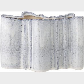 Bloomingville - Lindae Vase - Bl - Stentj Keramik - H 14,5 Cm