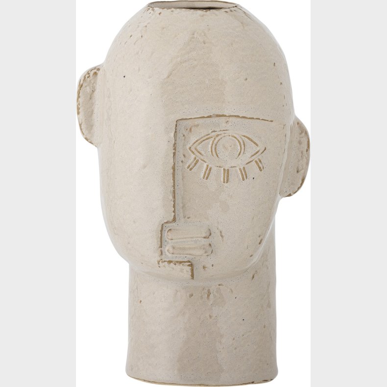 Bloomingville - Lizzie Vase - Natur - Stentj Keramik - H 25,5 Cm