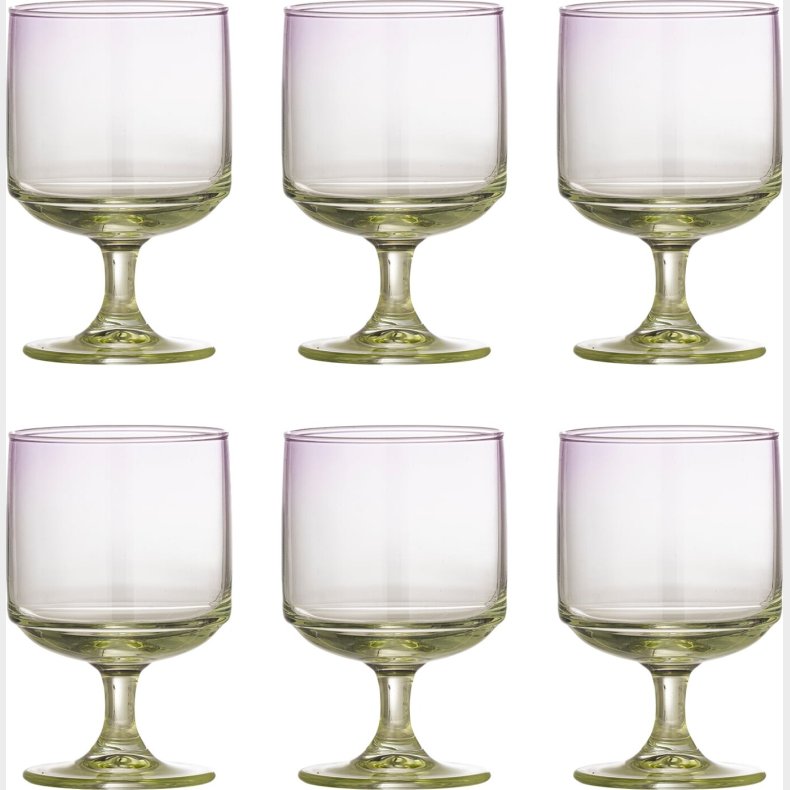 Bloomingville - Luciana Drikkeglas - Lilla - 6 Stk.