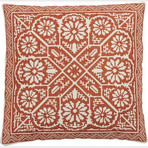 Bloomingville - Madita Pude - Rd - Bomuld - 40x40 Cm