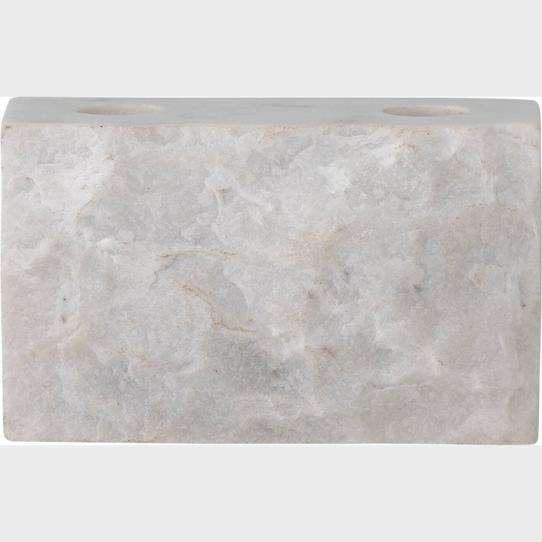 Bloomingville - Magie Lysestage - Hvid - Marmor