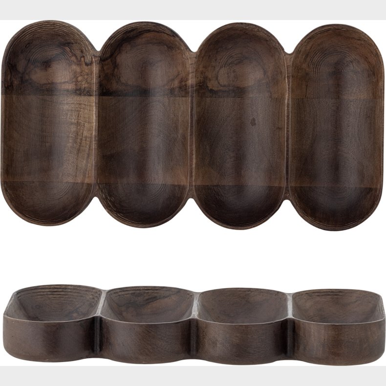 Bloomingville - Maluna Serveringsbakke - Brun -  - Mango