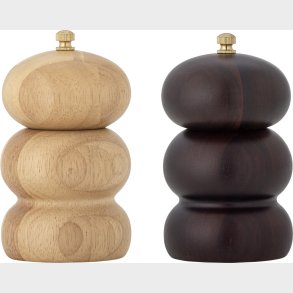 Bloomingville - Marge Salt Og Peberkvrn - Natur - Gummitr - St Med 2