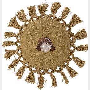 Bloomingville Mini - Elinna Pude Til Brn - Gul - Bomuld -  35 Cm