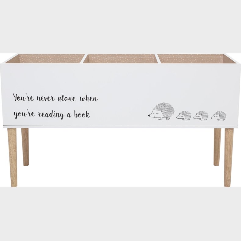 Bloomingville Mini - Salam Bogkasse Med Ben - Hvid - Mdf