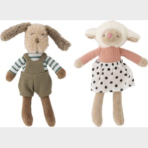 Bloomingville Mini - Sol Og Teo Dukke - Brun - Bomuld - St Med 2