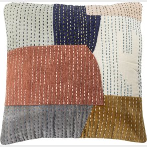 Bloomingville - Montanaro Pude - Orange - Bomuld - 50x50 Cm