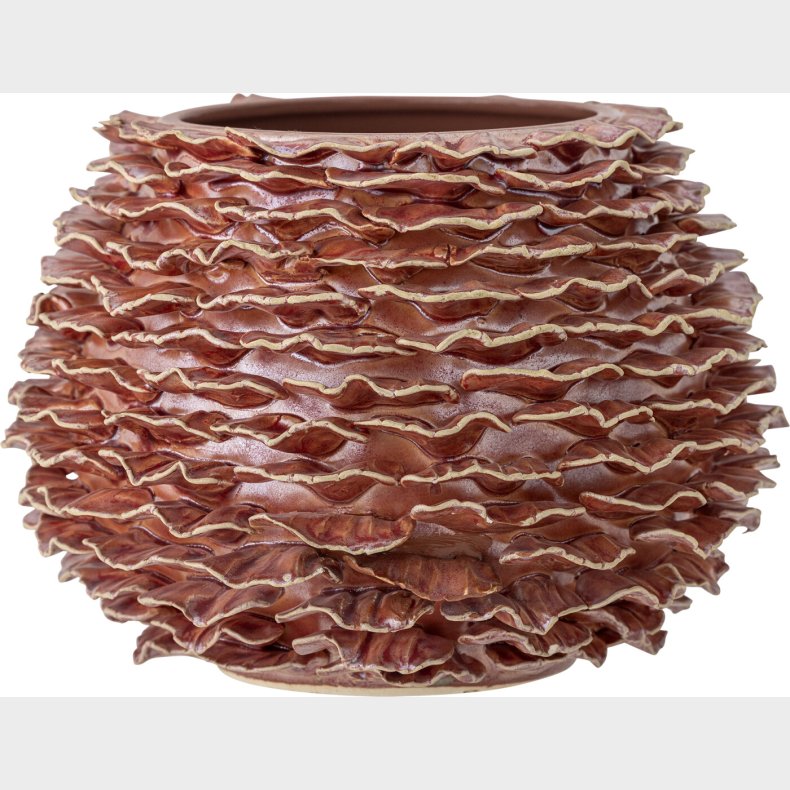 Bloomingville - Morwen Vase - Brun - Stentj Keramik - H 16 Cm