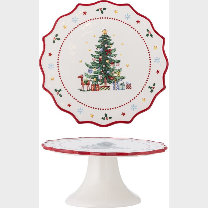 Bloomingville - Naive Kagefad P Fod - Jul - Rd - Keramik