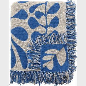 Bloomingville Plaid - Nevine - Bl� - 100% Bomuld