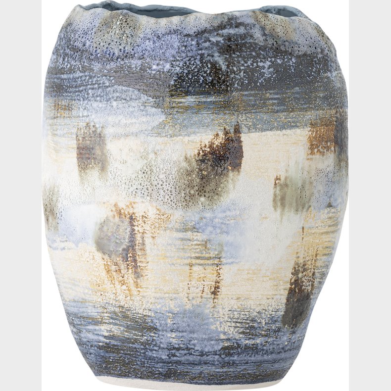 Bloomingville - Nienna Vase - Bl - Stentj Keramik - H 31 Cm