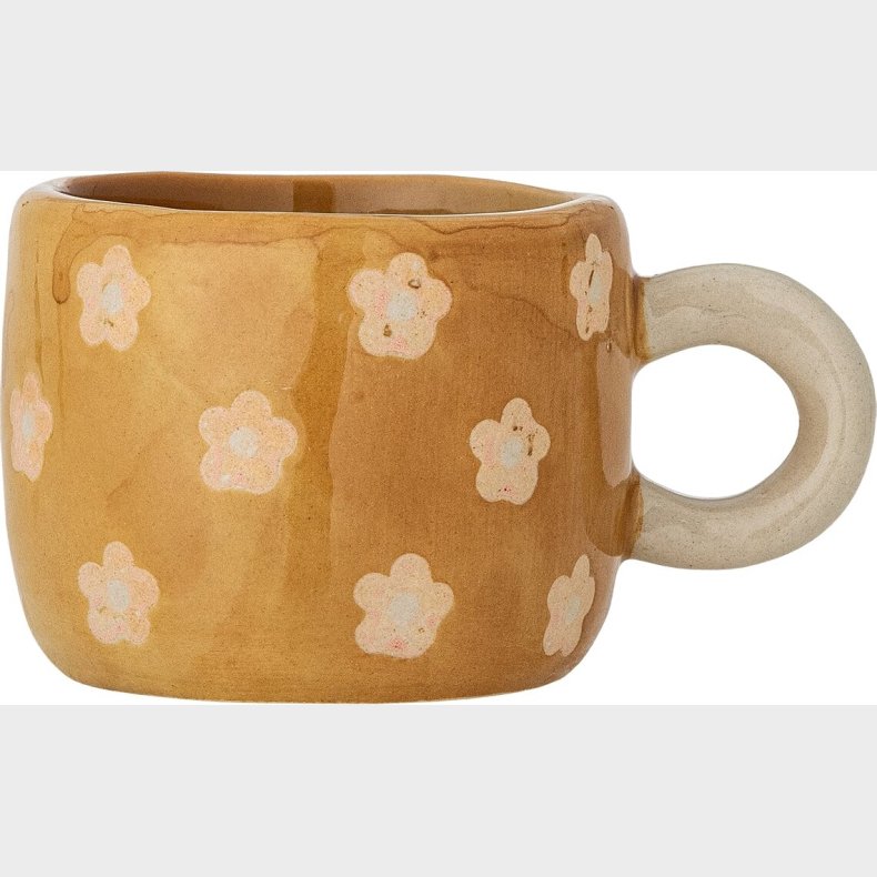 Bloomingville - Kop Nini - Brun Med Blomster - Stent�j - 110 Ml