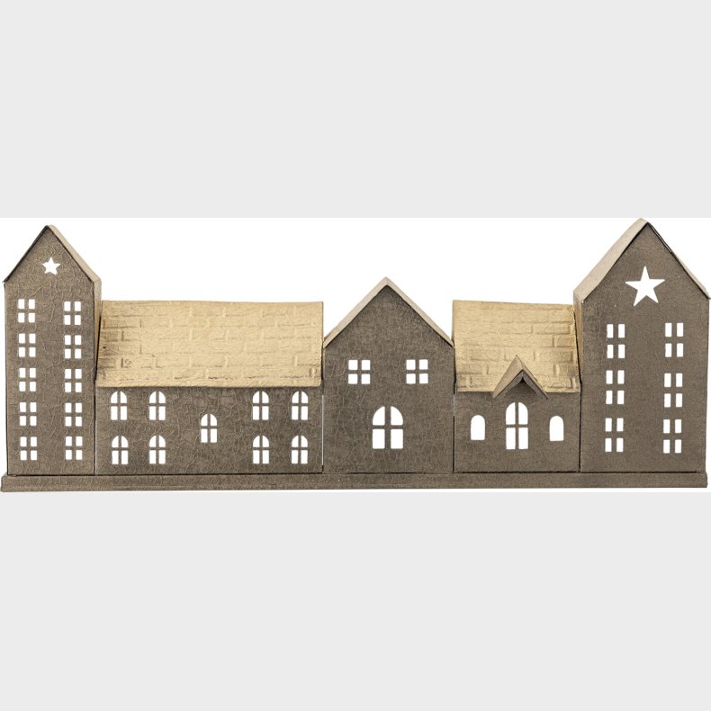 Bloomingville - Noeli Fyrfadsstage - Jul - Guld - Metal