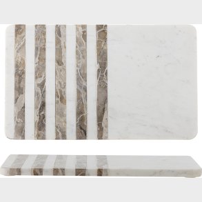 Bloomingville - Novelle Skrebrt - Hvid - Marmor