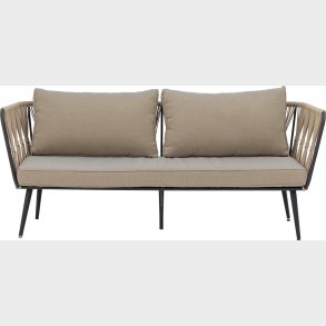 Bloomingville - Pavone Sofa - Brun - Metal - Havesofa - Flet