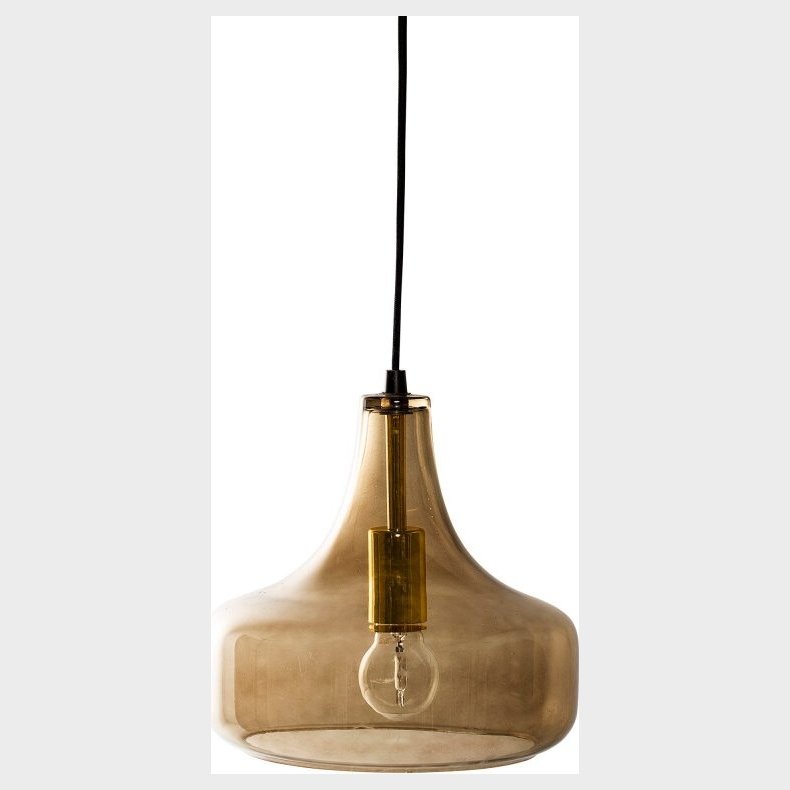 Bloomingville - Pendel Lampe I Glas - Brun