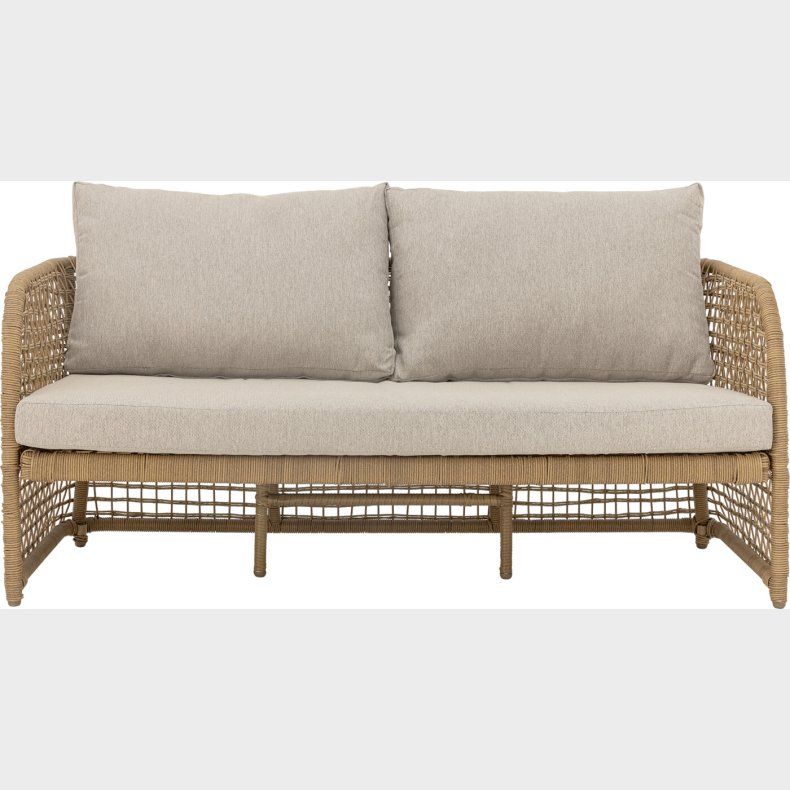 Bloomingville - Penzano Sofa - Natur - Polyrattan - Havesofa - Flet