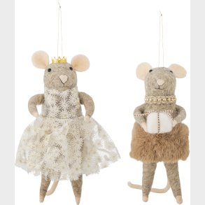 Bloomingville - Peo Ornament - Brun - Uld - St Med 2