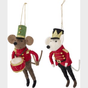 Bloomingville - Peo Ornament - Rd - Uld - St Med 2