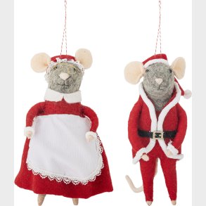 Bloomingville - Peo Ornament - Rd - Uld - St Med 2