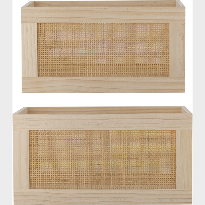 Bloomingville - Piana Opbevaringskasse - Natur -   - Pine - St Med 2