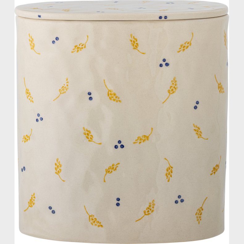 Bloomingville - Pippine Krukke Med Lg - Hvid - Stentj Keramik