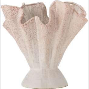Bloomingville - Plier Vase - Rosa - Stentj Keramik - H 29 Cm